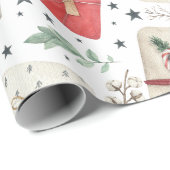 ホリデーギフトヴィンテージスタイルラッピング紙 ラッピングペーパー (ロールコーナー)