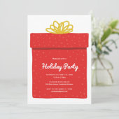 ホリデーギフト交換パーティー 招待状 (スタンド正面)