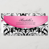 ホリデーギフト証明書クラスダマスクパターン (正面/裏面)