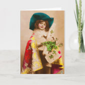 ホリデーギフト ケープのクローバーガール クリスマスカード (正面)