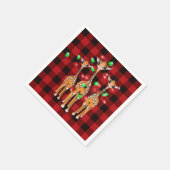 ホリデーギラフェス、きらびやかなライト、休日のデザイン スタンダードカクテルナプキン (角)