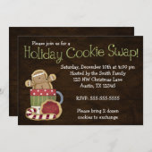 ホリデークお洒落ッキースワップ招待状 招待状 (正面/裏面)