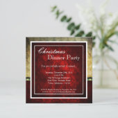 ホリデークエレガントリスマスディナーパーティの招待状 招待状 (スタンド正面)