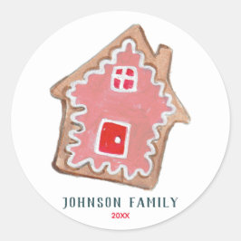 ホリデークッキーかわいいキッチンクリスマス ラウンドシール