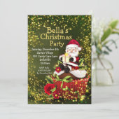 ホリデークッキーエクスチェンジクリスマスパーティの招待状 招待状 (スタンド正面)
