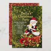 ホリデークッキーエクスチェンジクリスマスパーティの招待状 招待状 (正面/裏面)