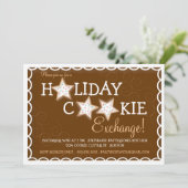 ホリデークッキーエクスチェンジシュガークッキー招待状 招待状 (スタンド正面)