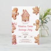 ホリデークッキーエクスチェンジパーティの招待状 招待状 (スタンド正面)
