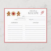 ホリデークッキーエクスチェンジベーカーズレシピカード (正面)