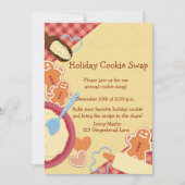 ホリデークッキーエクスチェンジ招待状 招待状 (正面)