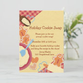 ホリデークッキーエクスチェンジ招待状 招待状 (スタンド正面)