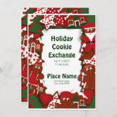 ホリデークッキーエクスチェンジ招待状 招待状 (正面/裏面)
