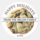 ホリデークッキーギフト ラウンドシール (正面)