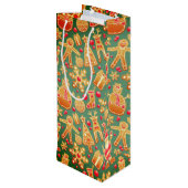 ホリデークッキーサンタ ワインギフトバッグ (裏面アングル)