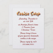 ホリデークッキースワップパーティの招待状 招待状 (正面/裏面)