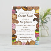 ホリデークッキースワップベイクセールパーティー 招待状 (スタンド正面)