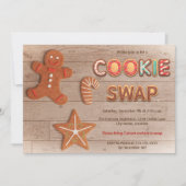 ホリデークッキースワップ招待状 招待状 (正面)
