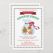 ホリデークッキースワップ招待状 招待状 (正面/裏面)