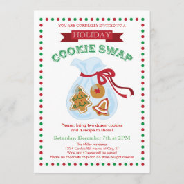 ホリデークッキースワップ招待状 招待状