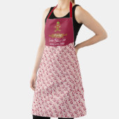 ホリデークッキーベーキングクルークレードレッドクリスマスエプロン エプロン (インサイチュ)