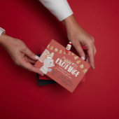 ホリデークッキー交換かわいいマウス 招待状