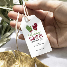 ホリデークッキー交換パーティークリスマスオーブンミッツ ギフトタグ