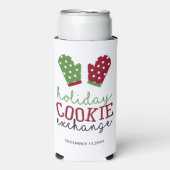 ホリデークッキー交換パーティークリスマスオーブンミッツ スリム缶クーラー (Seltzer正面)