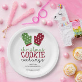 ホリデークッキー交換パーティークリスマスオーブンミッツ ペーパープレート (パーティー)