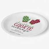 ホリデークッキー交換パーティークリスマスオーブンミッツ ペーパープレート (アングル)