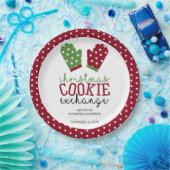 ホリデークッキー交換パーティークリスマスオーブンミッツ ペーパープレート (パーティー)