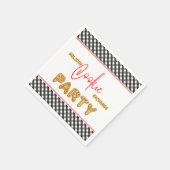 ホリデークッキー交換パーティークリスマス スタンダードカクテルナプキン (角)