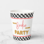 ホリデークッキー交換パーティークリスマス 紙コップ (正面)