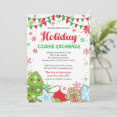 ホリデークッキー交換招待状/クッキーの入れ替え 招待状 (スタンド正面)