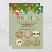 ホリデークッキー交換招待状 招待状 (正面/裏面)