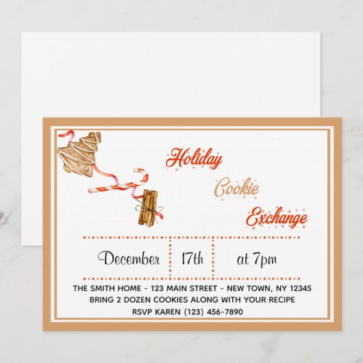 ホリデークッキー交換 (正面/裏面)