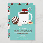 ホリデークッキー交換 招待状 (正面/裏面)