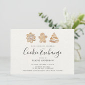 ホリデークッキー交換 招待状 (スタンド正面)