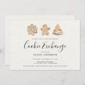 ホリデークッキー交換 招待状 (正面/裏面)