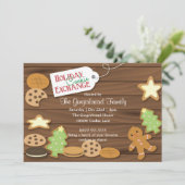 ホリデークッキー交換 招待状 (スタンド正面)