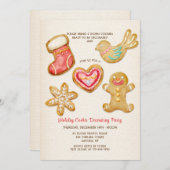 ホリデークッキー飾ズパーティの招待状 招待状 (正面/裏面)