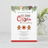 ホリデークッキー飾ズパーティー 案内状 (スタンド正面)