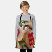 ホリデークッキー、サンタズヘルパー エプロン (着用した状態)
