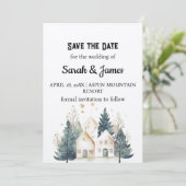 ホリデークラフトサブラブハウスパインツリーザデイト 招待状 (スタンド正面)