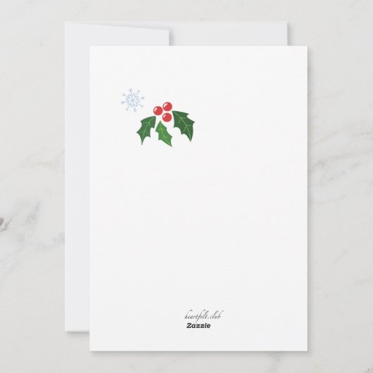 ホリデークラフトフェアのお知らせ シーズンカード (裏面)