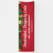 ホリデークラフトフェアまたはアートショー 横断幕 (縦)