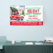 ホリデークラフトマーケットPTO PTA教会バナー 横断幕 (トレードショー)