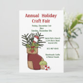 ホリデークラフト招待状 招待状 (スタンド正面)