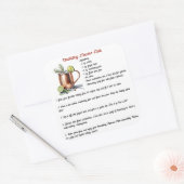 ホリデークランベリーモスクワムルカクテルレシピ スクエアシール (封筒)