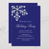 ホリデークリスタルスノーフレーク 招待状 (正面/裏面)