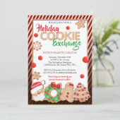 ホリデークリスマスお菓子交換パーティー 招待状 (スタンド正面)